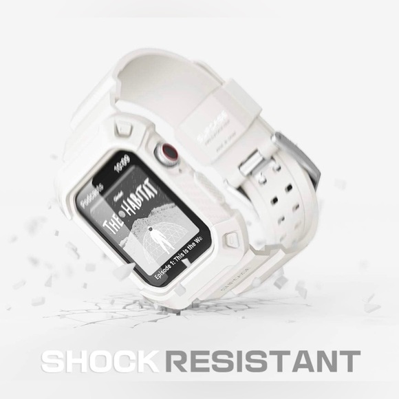 Rugged Protective Case w/Strap Bands Apple Watch Series 8/7/6/SE/5/4 [45/44mm] - Picture 6 of 6